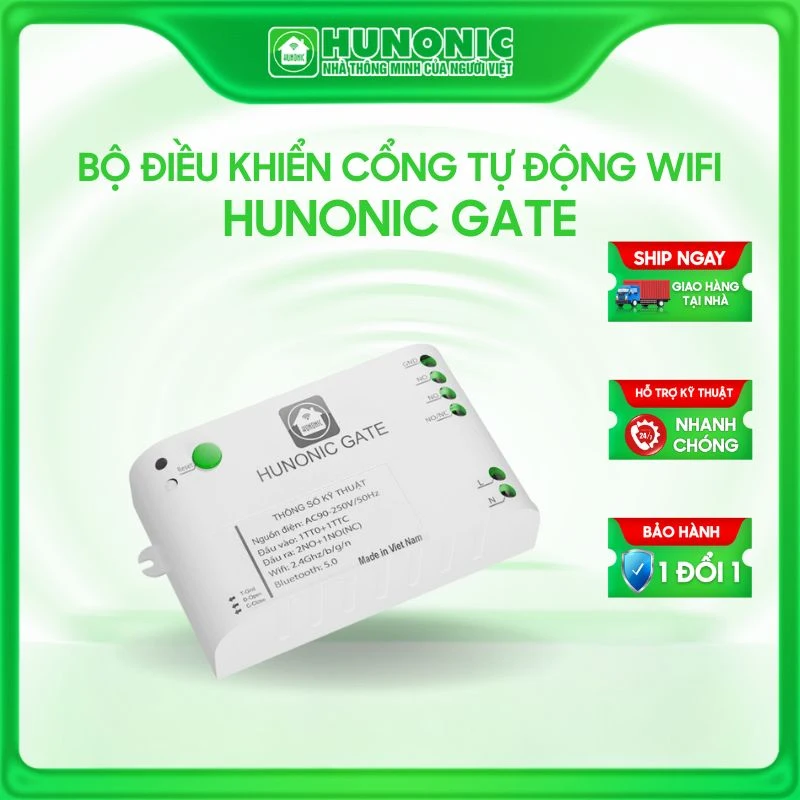 Bộ điều khiển cổng tự động Hunonic Gate tích hợp camera