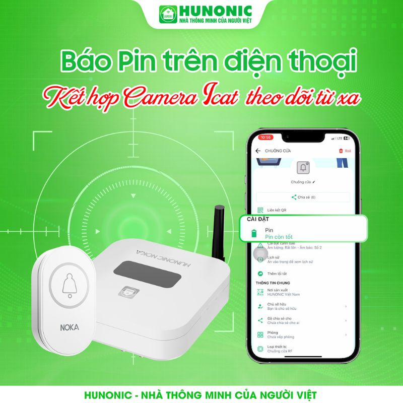 Chuông không dây báo qua điện thoại