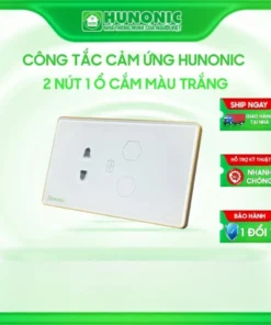 công tắc thông minh 2 nút 1 ổ cắm