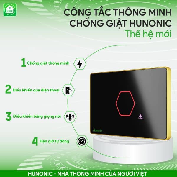 Công tắc chông giật cho nóng lạnh