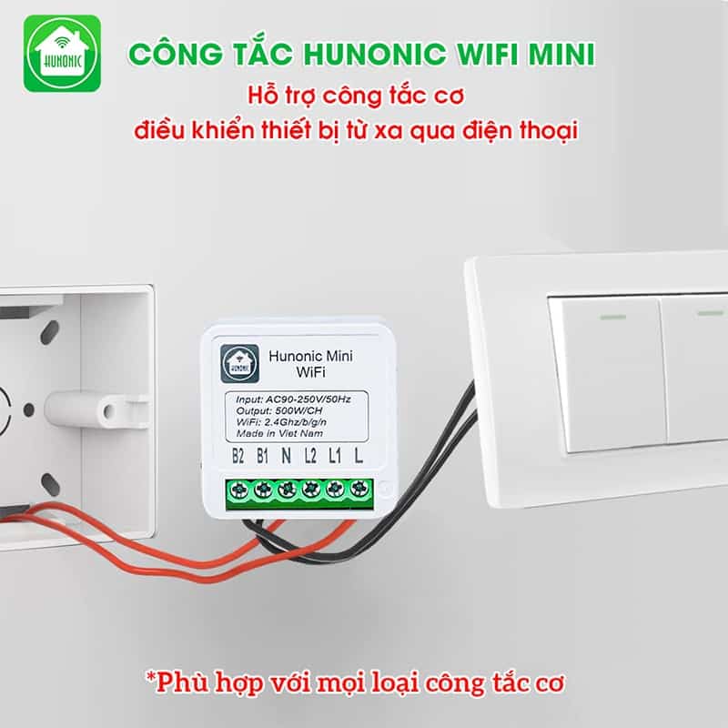 Công tắc thông minh Hunonic mini