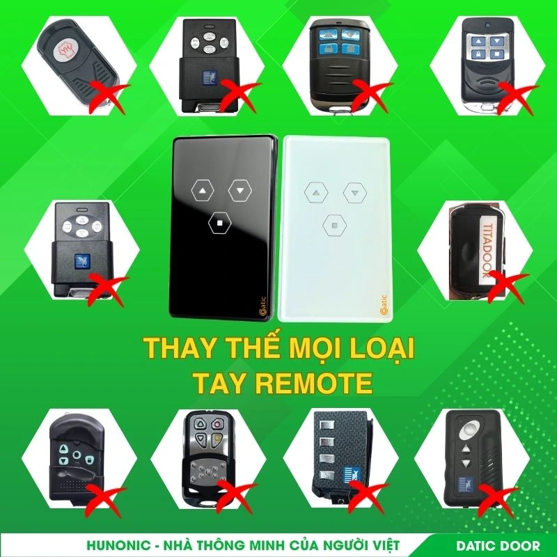 Nâng cấp ngay Công tắc cửa cuốn thông minh Hunonic Datic Door – Dễ dàng thay thế mọi công tắc cơ hiện có mà không cần đục phá hạ tầng.