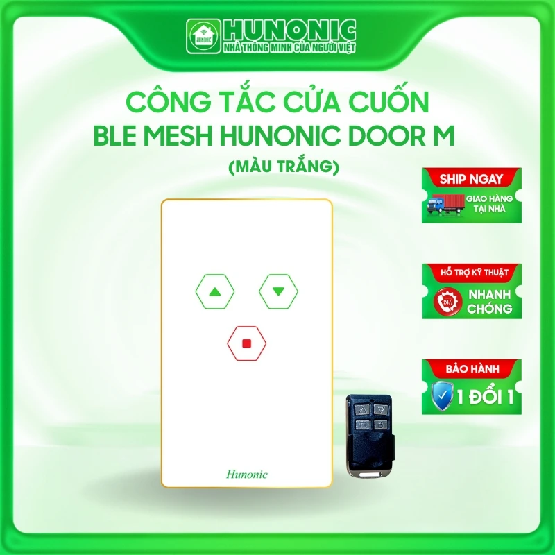 Công Tắc Điều Khiển Cửa Cuốn BLE MESH DOOR M Màu Trắng
