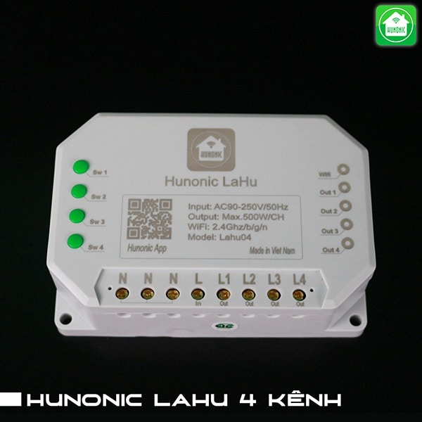Công tắc thông minh Hunonic Lahu 4 kênh điều khiển qua điện thoại - Ảnh 4
