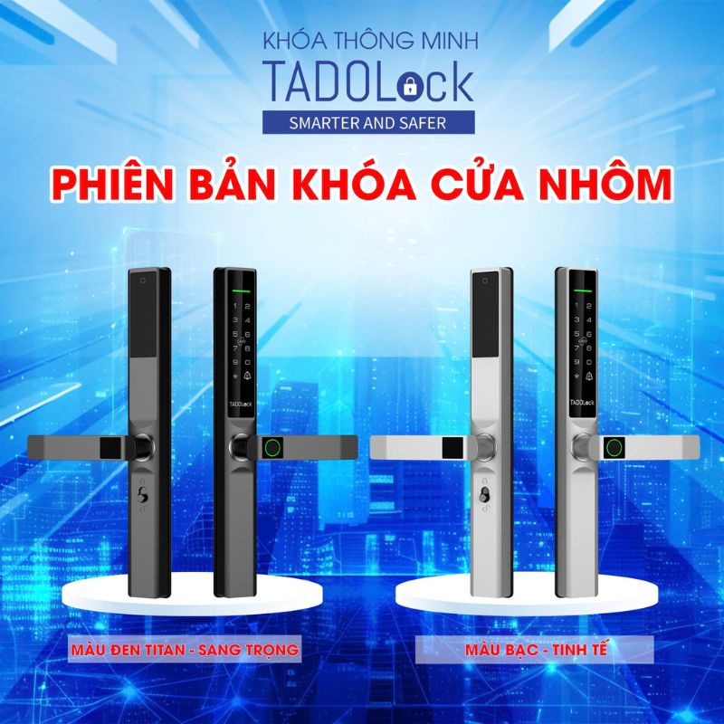 KHÓA THÔNG MINH TADOLock Cửa nhôm (Bạc tinh tế) - Ảnh 3