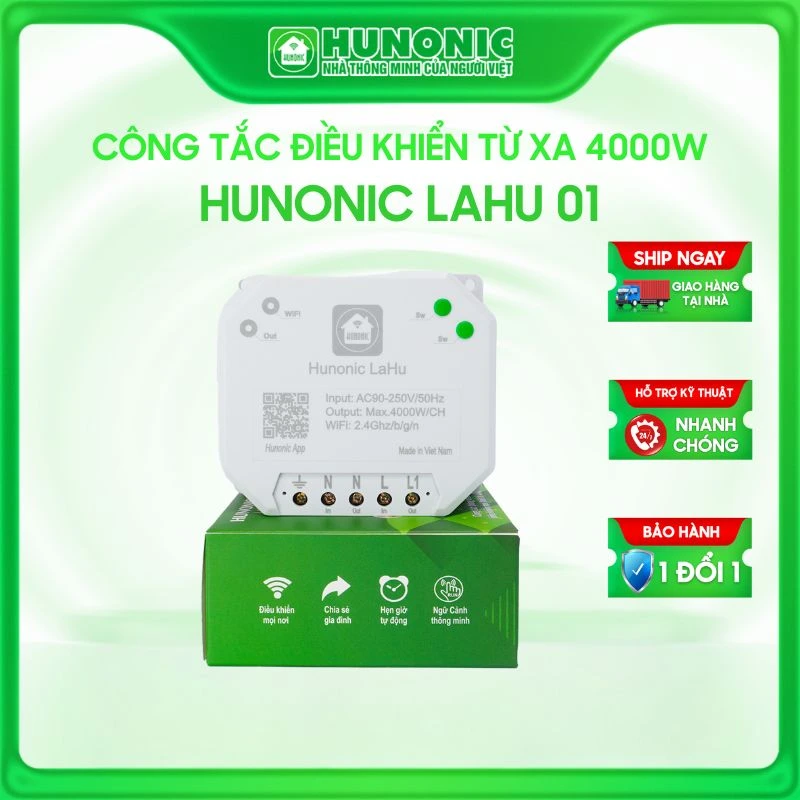 Công tắc điều khiển máy bơm từ xa Hunonic Lahu 4000W