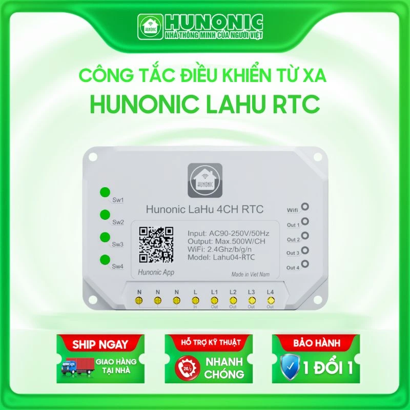 Công Tắc Thông Minh Lahu 04 RTC Tích Hợp IC Thời Gian Thực