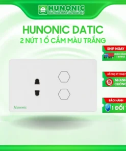 Công tắc thông minh hunonic 2 nút 1 ổ