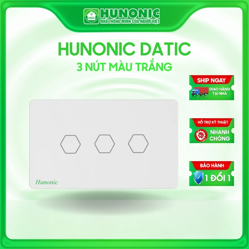 Công tắc thông minh hunonic 3 nút